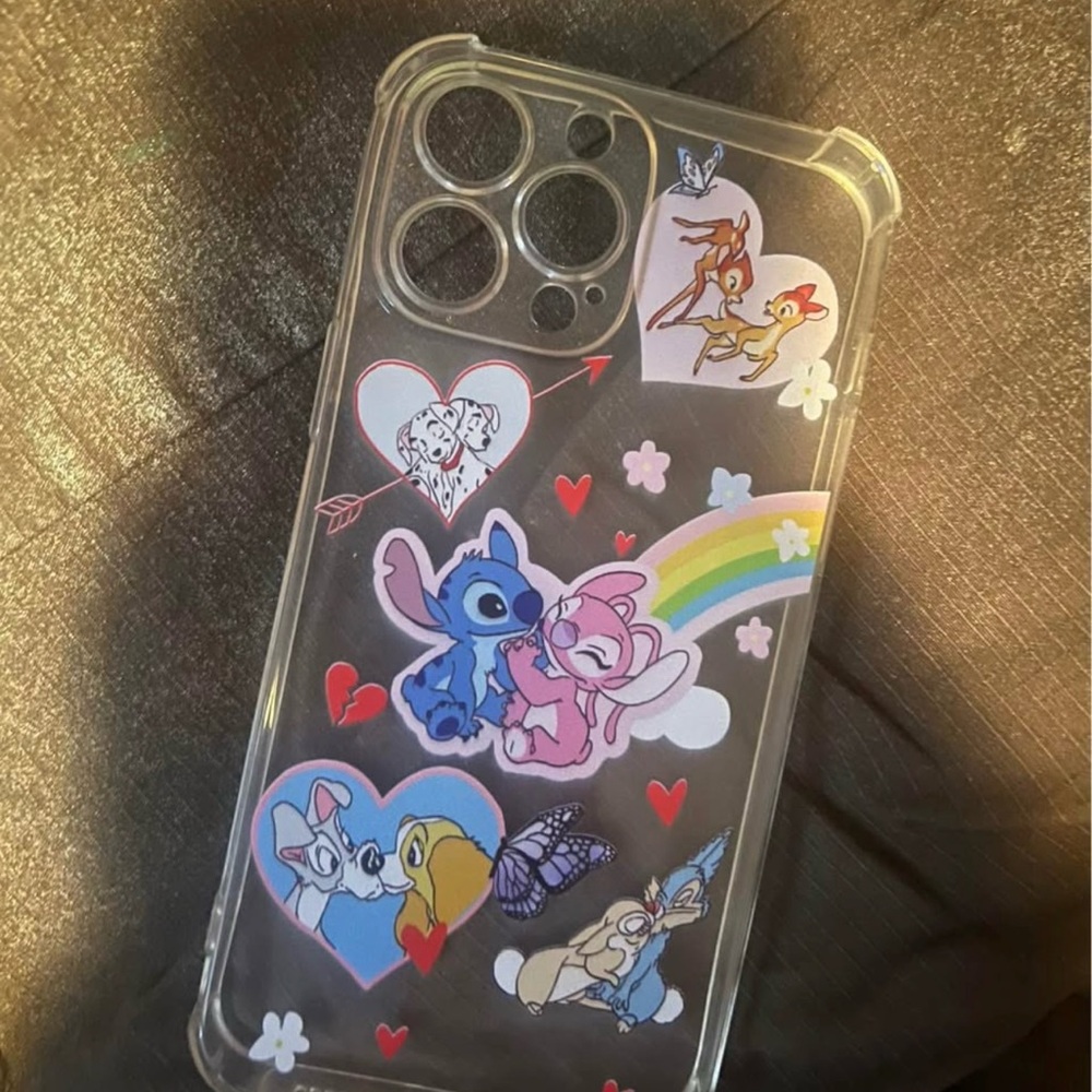 Apple White iPhone Case with Playful Cartoon Design